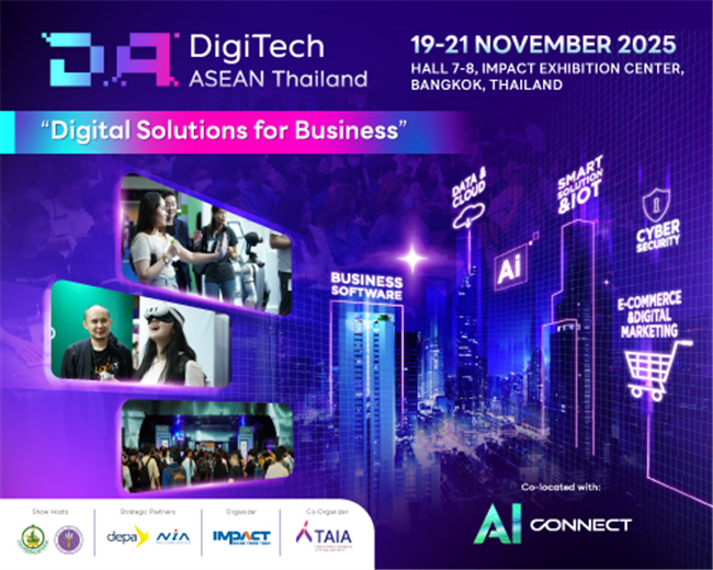 DigiTech ASEAN Thailand & AI Connect 2025 Returns this November 