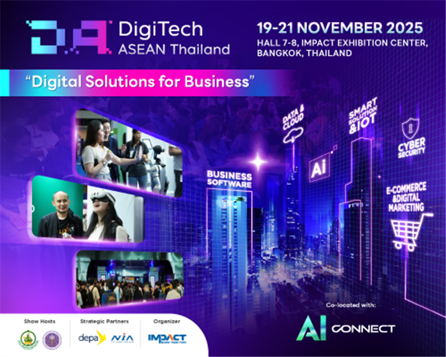 DigiTech ASEAN Thailand Returns this November as Demands for Digital and AI-Driven Solutions Grow 