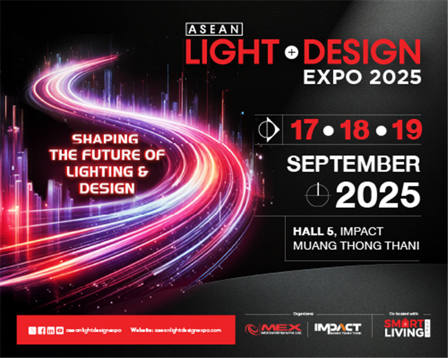 LED Expo Thailand Rebrands as ASEAN Light + Design Expo 2025, Co-Located with Smart Living Expo